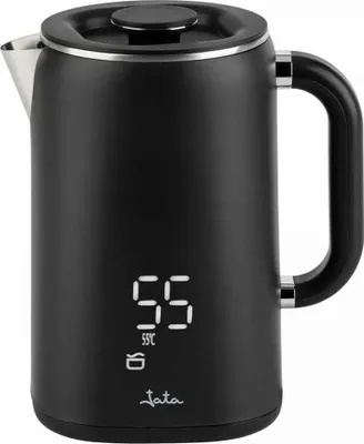 Zdjęcie produktu dla JATA JEHA1575, 1,7 l, 1500 W, Czarny, Regulowany termostat, Zabezpieczenie przed przegrzaniem, Bezprzewodowy