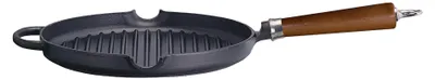 Produktbild von Ronneby Bruk Maestro, Grillpfanne, Schwarz, Braun, Edelstahl, Holz, 28 cm, 1 Stück(e)