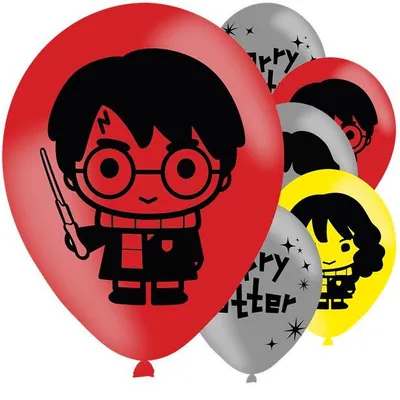 Immagine prodotto di 6 palloncini Kawaii Harry Potter 27 cm