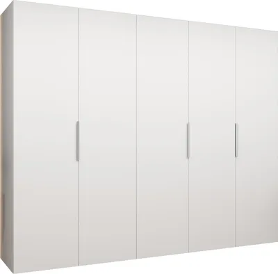 Produktbild von MEBLE KRYSPOL, Kleiderschrank, Schrank 250 cmx202x52, Weiß, Kaschmir