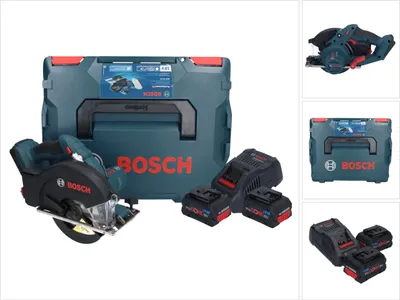 Produktbild von Bosch GKM 18V-50 Professional Akku Metall Handkreissäge 18 V 136 mm Brushless + 2x ProCORE Akku 8,0 Ah + Ladegerät + L-Boxx
