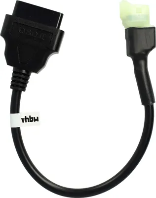 Produktbild von vhbw OBD Adapter 4Pin auf OBD2 16Pin kompatibel mit Honda CB 600 F Hornet (2007 - 2015), CB 500 F / FA (2013 - 2019) Motorrad - 0,28 m