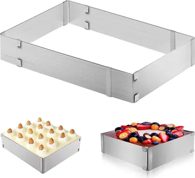 Produktbild von Verstellbarer Mousse Ring aus Edelstahl silber