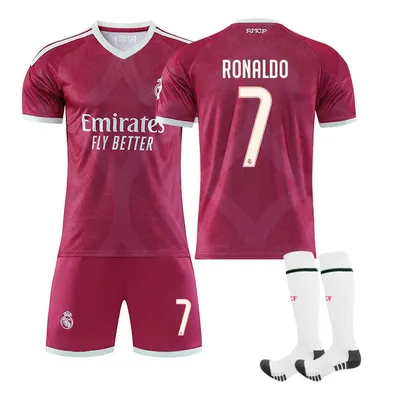 Produktbild von #7 RONALDO Real Madrid away game,26-27 football jersey for Kids and Adults SIZE:M