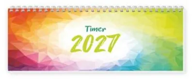Produktbild von TRÖTSCH - Schreibtischquerkalender Timer Farben (eine Woche 2 Seiten) 2027