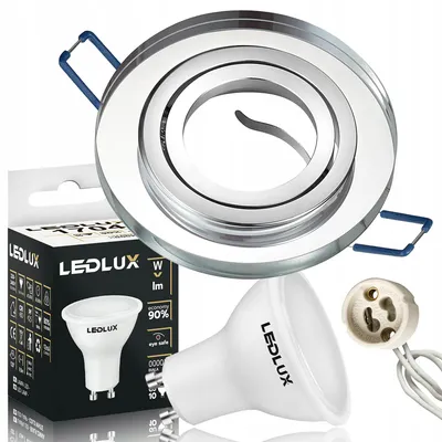 Image de LEDLUX LX-6003 CLEAR Spot encastrable Verre Rond LED GU10