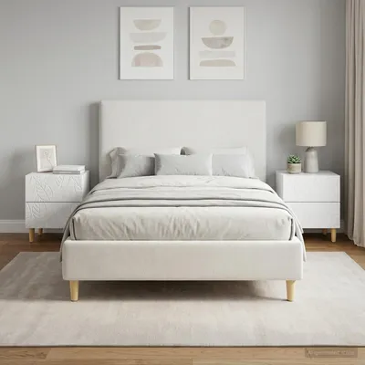 Immagine prodotto di vidaXL, comodini, 2 pezzi, bianco, 43 x 34,5 x 48 cm, materiale composito di legno