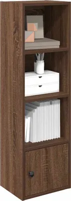 Obrázok produktu pre Maison Exclusive - Knižnica hnedá dubový vzhľad 31x24x102 cm drevený materiál