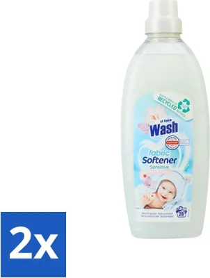 Produktbild von At Home - Waschen - Weichspüler - Sensitiv - 20 Wäschen - Vorteilspack - 2 Stücke
