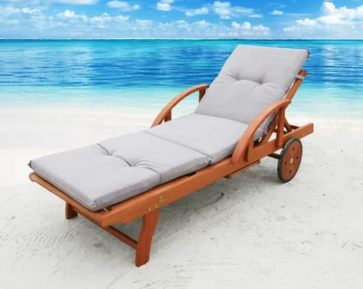 Produktbild von Grasekamp Auflage Sand für Gartenliege Liegestuhl  Sonnenliege Relaxliege Polster