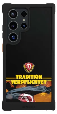 Produktbild von NIVOCASE Hülle für Samsung Galaxy S24 Ultra  Stoßfeste Handyhülle NIVOmax Case Schwarz Fanartikel SG Dynamo Dresden SGD