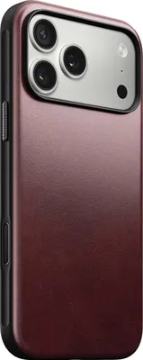 Immagine prodotto di Nomad Custodia in pelle moderna per iPhone 17 Pro Max Borgogna Horween