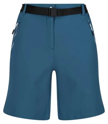 Zdjęcie produktu dla Spodenki Regatta Xert Stretch Shorts III dla kobiet – spodnie outdoorowe z paskiem, kolor: Moroccan Blu, rozmiar: 36