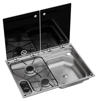 Produktbild von Dometic CVC1600G Kochfeld-Spülen-Kombination – 2-flammig, Spüle rechts