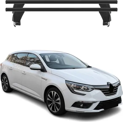 Image de Menabo Barres de toit Transversales pour Renault Megane Grandtour 2017-22 Noir