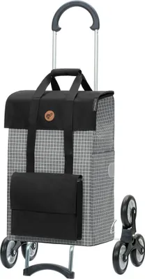 Produktbild von Andersen SHOPPER MANUFAKTUR Einkaufstrolley Treppensteiger Scala Shopper Hedda 51L Grey mehrfarbig 106cm