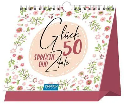 Zdjęcie produktu dla Trötsch Tischaufsteller Sprüche und Zitate zum Aufstellen Glück