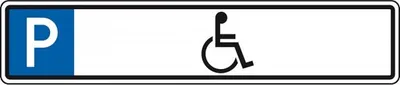 Produktbild von Dreifke® Schild I Parkplatzreservierungsschild Behinderte, ohne Befestigungss...