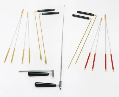 Produktbild von Wünschelrute mit Messing-Griff, 40 cm