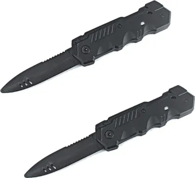 Produktbild von 2er Set Einziehbares Fake Messer Zaubertrick Dolch Spielzeug