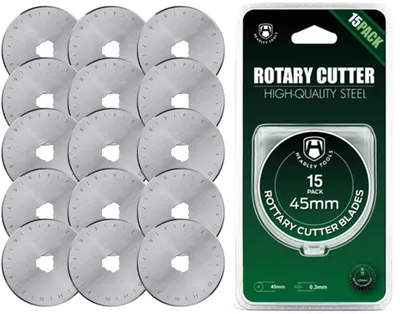 Rotationsmesser-Klingen 45 mm, 15 Stück, scharf und langlebig