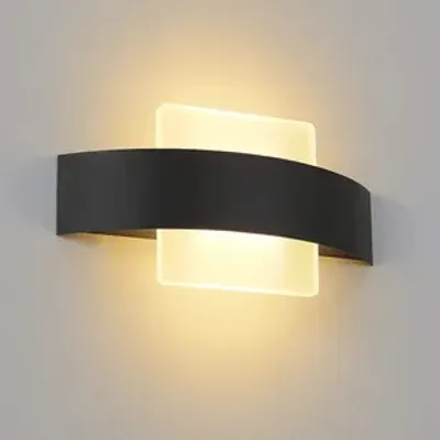Zdjęcie produktu dla ZMH LED lampa ścienna ciepła biała wewnętrzna lampa ścienna akrylowa nowoczesna lampa nocna lampa nocna 6W do salonu sypialnia salon gabinet klatka schodowa