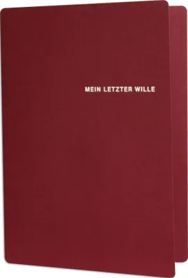 Immagine prodotto di RNK Verlag Modulo testamentario "Le mie ultime volontà", cartella