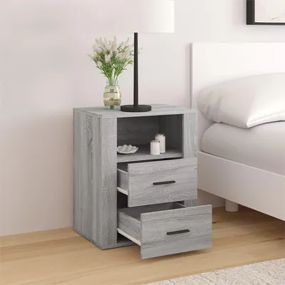 Obrázok produktu pre vidaXL Nočný stolík Grey Sonoma 50x36x60 cm odvodený výrobok z dreva