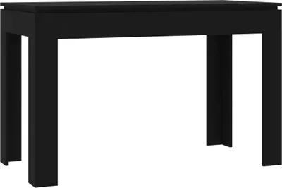 Image de vidaXL vidaXL - Table de salle à manger - 120x60x76 - cm - fait main - Bois - noir