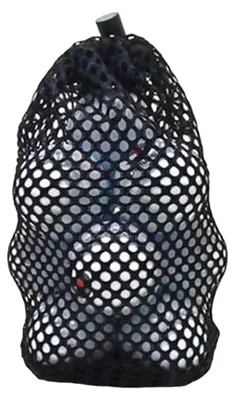 Produktbild von Golf-Netztasche mit großem Fassungsvermögen, strapazierfähig, schwarz, mit Halterung für Golfbälle, für den Golfplatz