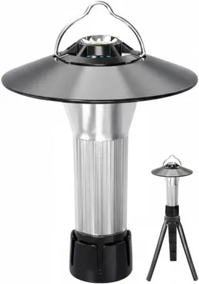 Image de Mini lampe LED avec trépied - chargeur 2-en-1 - lampe de poche magnétique - pour le camping, les voyages et les urgences