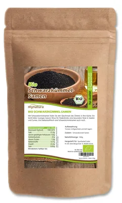 Produktbild von Schwarzkümmel Samen von Mynatura – ab 1kg - 1 Beutel