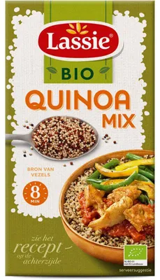 Image de Lassie Organic Quinoa Mix 275g - Mélange de quinoa 100% naturel et polyvalent