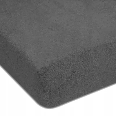 Produktbild von Designpremium Spannbettlaken Graphit Frotte 200x200 cm