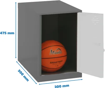 Obrázok produktu pre Skrinka Simonrack SIMONLOCKER DISM antracit, biela 8425437108518, 1 skrinka 30,0 x 50,0 x 47,5 cm