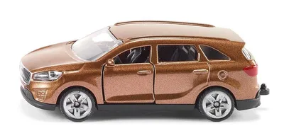 Image de SIKU 1489, Kia Sorento, métal/plastique, marron, portes ouvrables, attelage de remorque