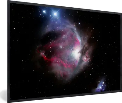 Produktbild von MuchoWow® MuchoWow® Gerahmtes Poster Orionnebel 30x20 cm - Poster mit zchwarzem Bilderrahmen - Kunstdruck - Bild-Poster