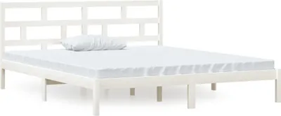 Obrázok produktu pre vidaXL Posteľ z masívneho dreva biela 135x190 cm