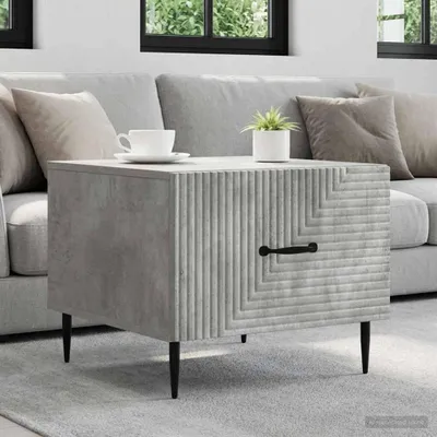 Productafbeelding van vidaXL Salontafel, betonkleur, 49 x 50 x 40 cm, houtvezel