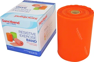 Produktbild von Sanctband Übungsband, 45 m x 15 cm, leicht, orange