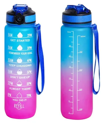 Zdjęcie produktu dla 1000 ml butelka sportowa na wodę do napojów z wytrzymałego plastiku PC