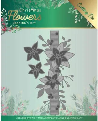 Produktbild von Stanzschablone - Jeanines Art - Christmas Flowers - Weihnachtsstern Borde