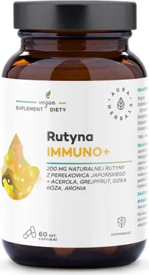 Productafbeelding van Aura Herbals immuno+ rutine 60 capsules BI7901