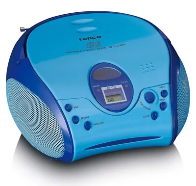 Produktbild von Lenco SCD-24BU kids - Tragbares FM-Radio mit CD-Player - Kopfhöreranschluß - Blau