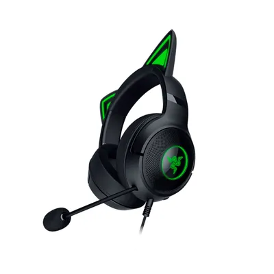 Produktbild von Razer Kraken Kitty V2 RGB-Headset mit Katzenohren, Schwarz