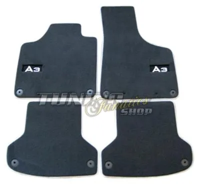 Produktbild von 4x Original Audi PREMIUM Velour Fußmatten Matten SET für Audi A3 8P + Sportback