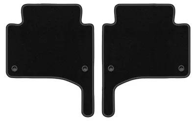 Immagine prodotto di Tappetini posteriori in moquette per Volkswagen Touareg I 2002-2010 (SUV) – 2 pezzi, neri, su misura – Wielganizator LUX
