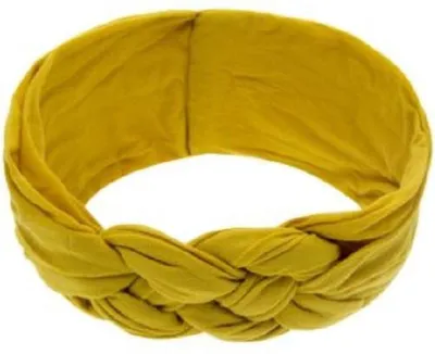Produktbild von Haarband – Baby – Kleinkind – geknotet – geflochten – senffarben