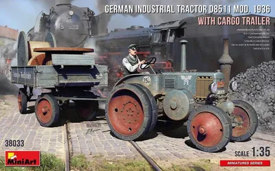 Produktbild von 550038033 - Modellbausatz,1:35 Dt. In. Traktor D8511 m. Anhän. (1)