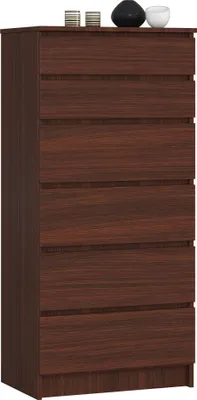 Produktbild von Akord Kommode 6 Schubladen Wenge 60X40X130 Cm
